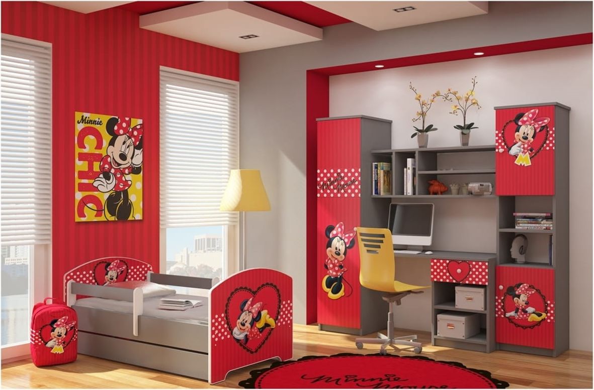 Dětská postel Ourbaby Minnie Heart 140x70 cm - obrázek 2