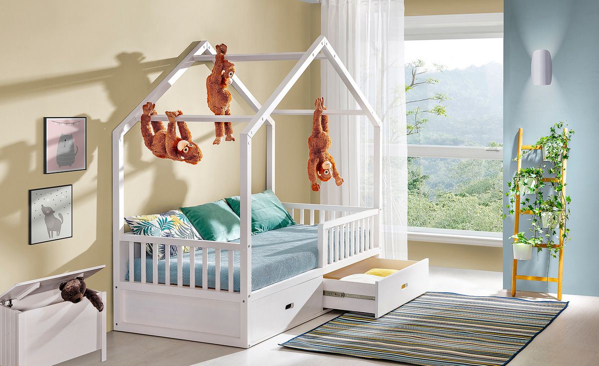 Dětská postel Ourbaby Wiktor bílá 200x90 cm - obrázek 1