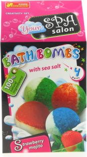Dudlu Výroba koupelových bomb - jahodové mojito - obrázek 1