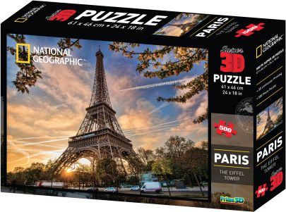 3D Puzzle Paříž 500 dílků - obrázek 1