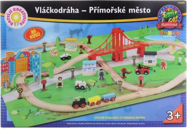 Maxim Vláčkodráha - Přímořské město - 80ks - obrázek 1