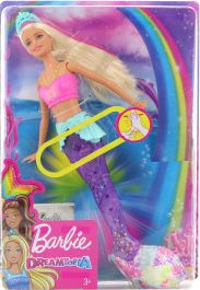 Barbie Svítící mořská panna s pohyblivým ocasem - obrázek 1