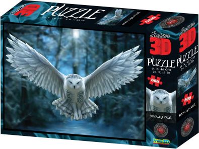 3D Puzzle Sova 500 dílků - obrázek 1