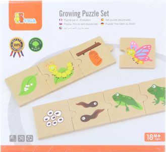 Dřevěné puzzle - evoluce - obrázek 1