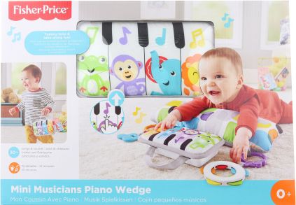 Fisher price Polštářek pod bříško s pianem GJD27 - obrázek 1