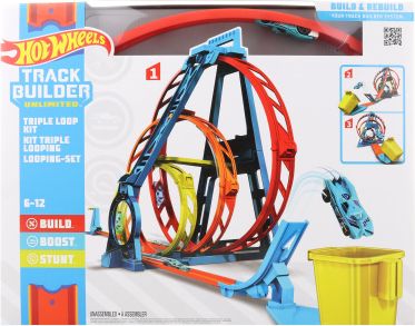 Dudlu Hot Wheels Track builder trojitá smyčka GLC96 - obrázek 1