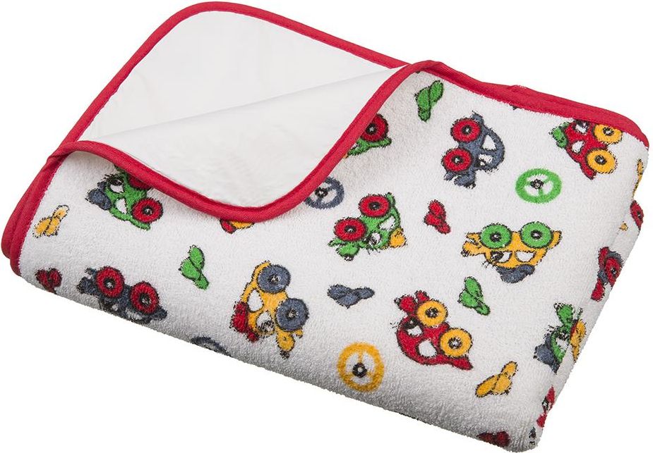 Přebalovací podložka Akuku 70x50 bílá s autíčky - obrázek 1