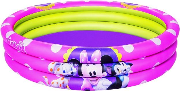 Dětský nafukovací bazén Bestway Minnie s míčky - růžová - obrázek 1