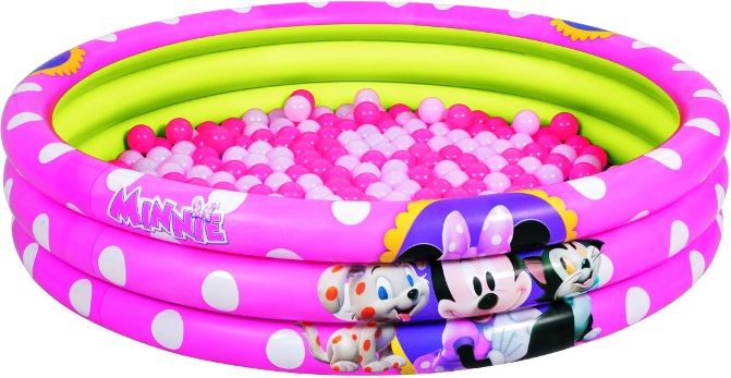 Dětský nafukovací bazén Bestway Minnie s míčky - růžová - obrázek 2