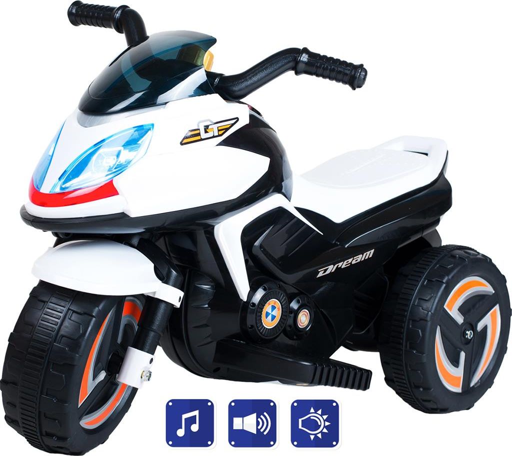 Elektrická motorka BAYO KICK white Bílá - obrázek 1