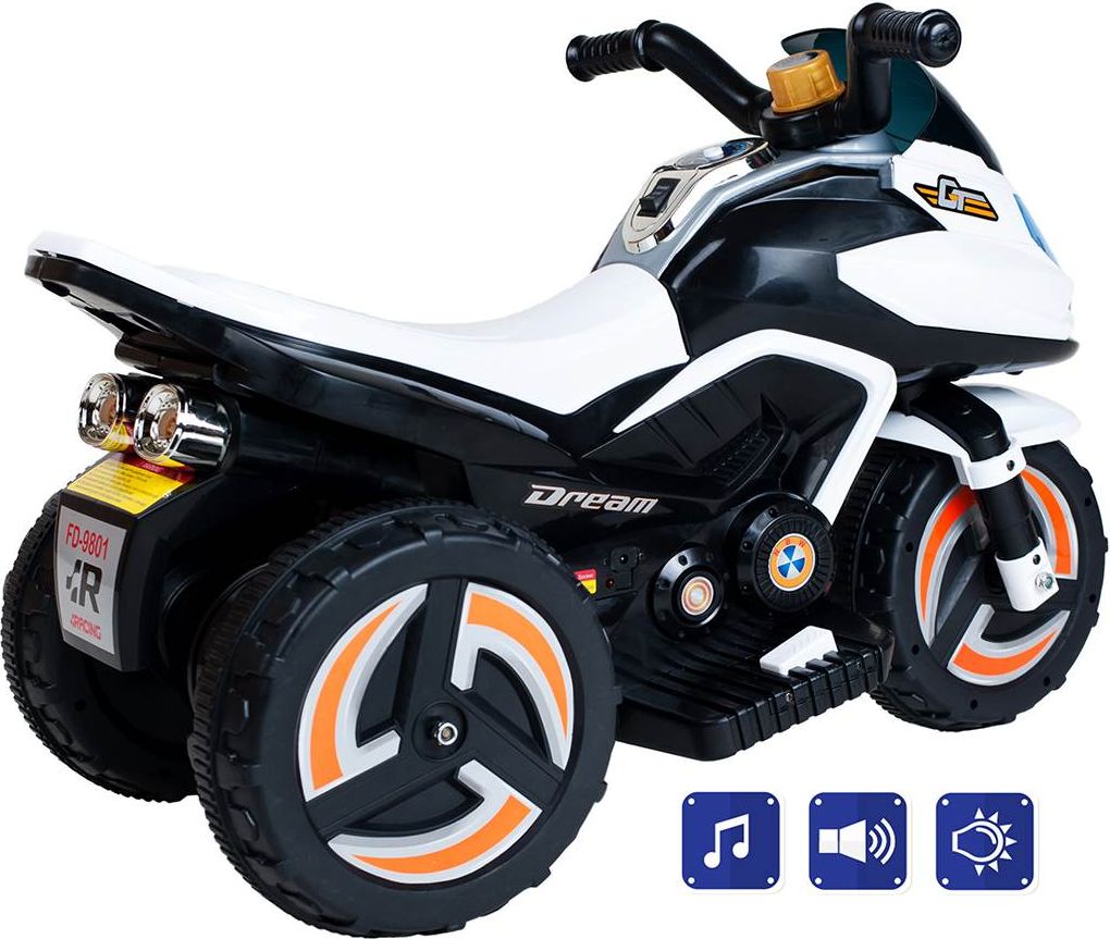 Elektrická motorka BAYO KICK white Bílá - obrázek 2