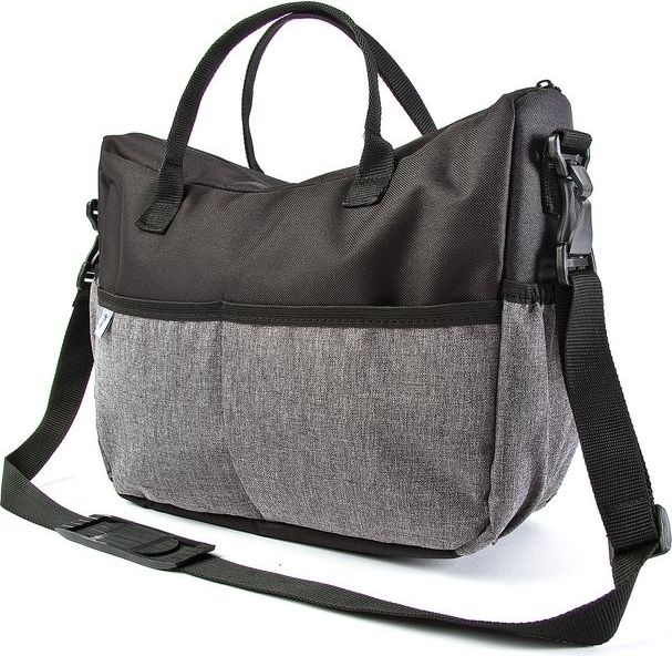 Taška na kočárek CARETERO Deluxe black-grey - černá - obrázek 4