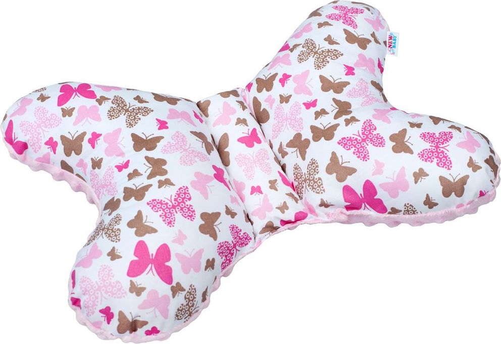 Stabilizační polštářek New Baby růžový motýlek