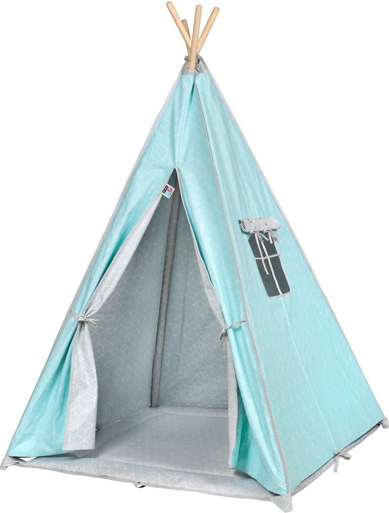 Dětský luxusní stan Teepee PlayTo světle - tyrkysová - obrázek 1