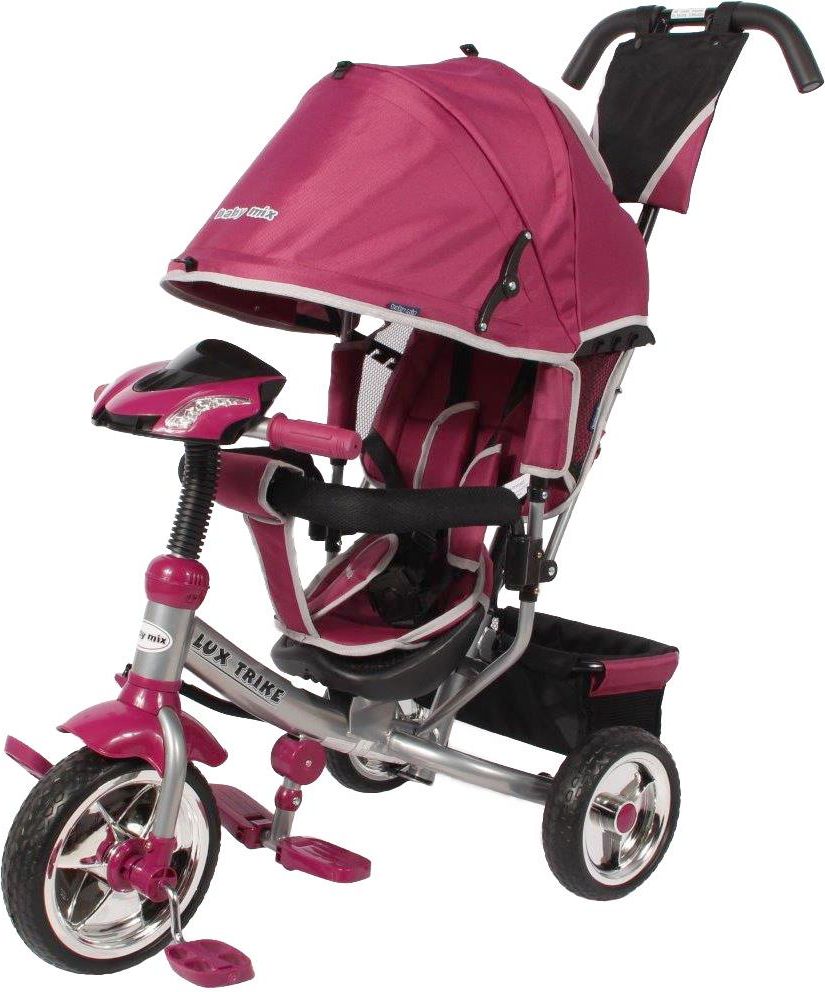 Dětská tříkolka s LED světly Baby Mix Lux Trike - růžová - obrázek 1