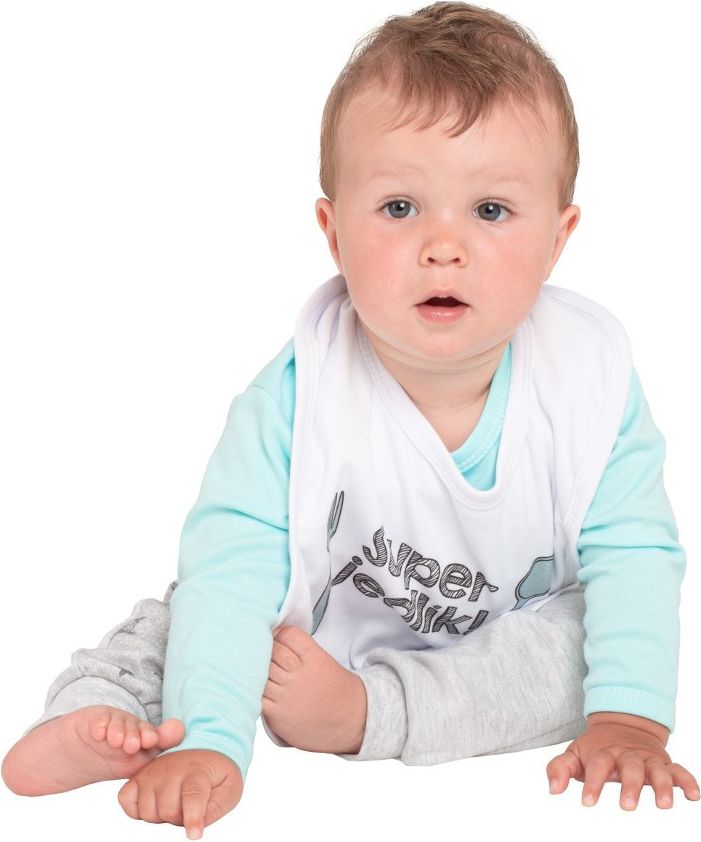 Kojenecký bavlněný bryndák New Baby máma+táta=JÁ růžový - obrázek 2