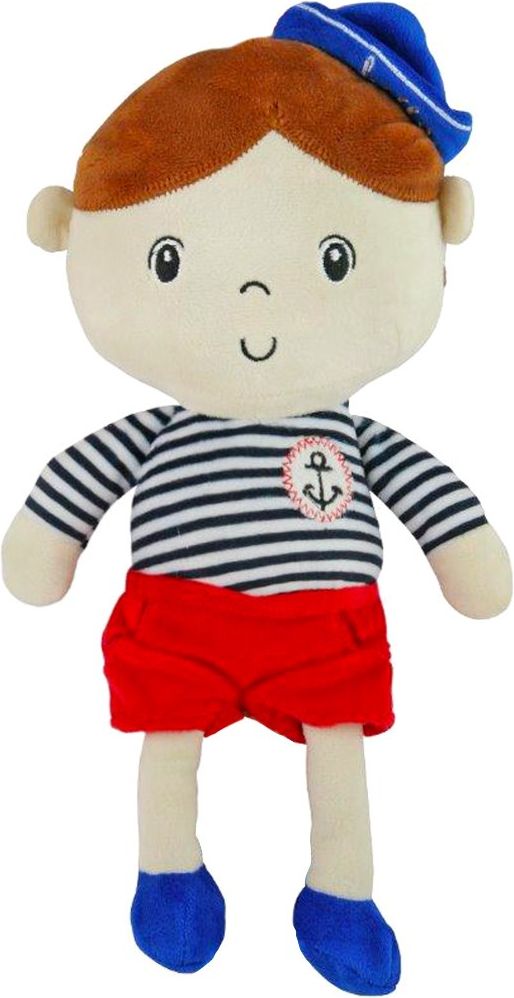 Edukační plyšová panenka Baby Mix námořník chlapec - dle obrázku - obrázek 1