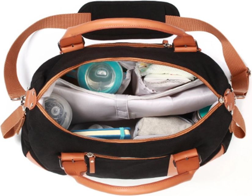 Stylová taška na kočárek Comfort Iconic Baby Ono - černá - obrázek 3