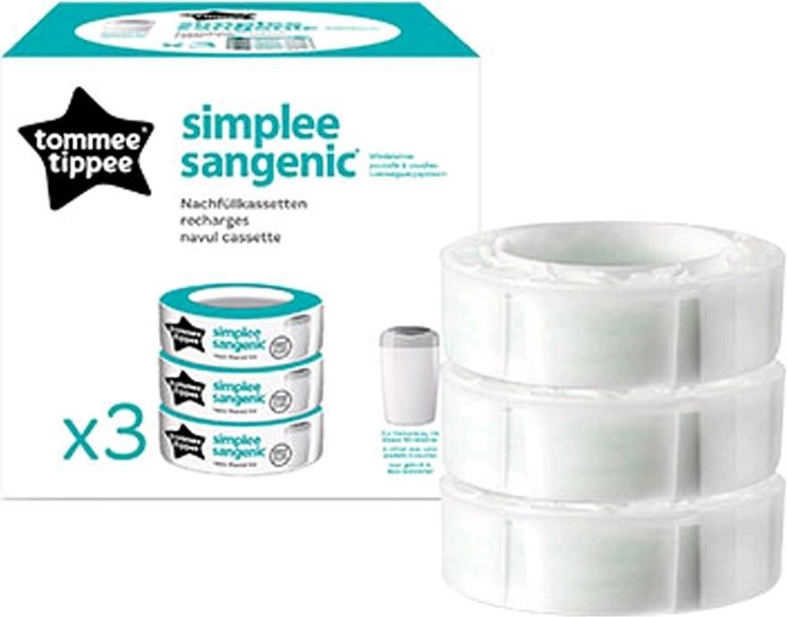Koš na pleny Sangenic Tec Tommee Tippee + Zásobník 3 ks - růžová - obrázek 2