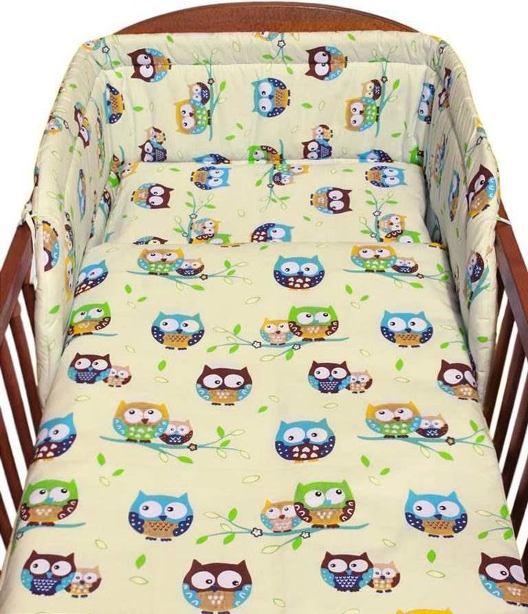 3-dílné ložní povlečení New Baby 90/120 cm bílé se sovou - obrázek 4