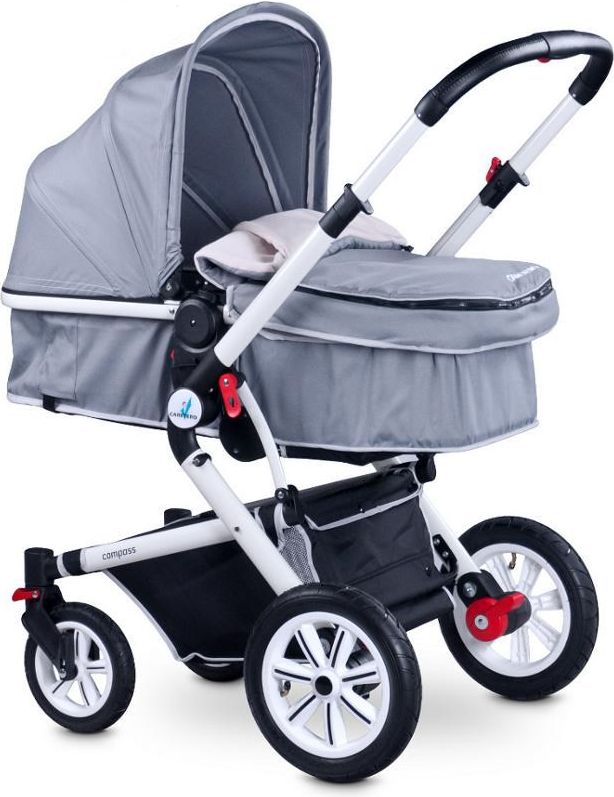 Dětský kočárek 2v1 Caretero Compass Varianta: grey - šedá - obrázek 1