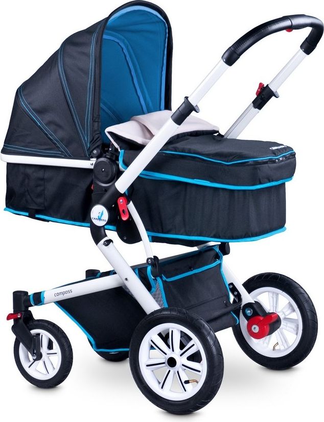 Dětský kočárek 2v1 Caretero Compass Varianta: grey - šedá - obrázek 7