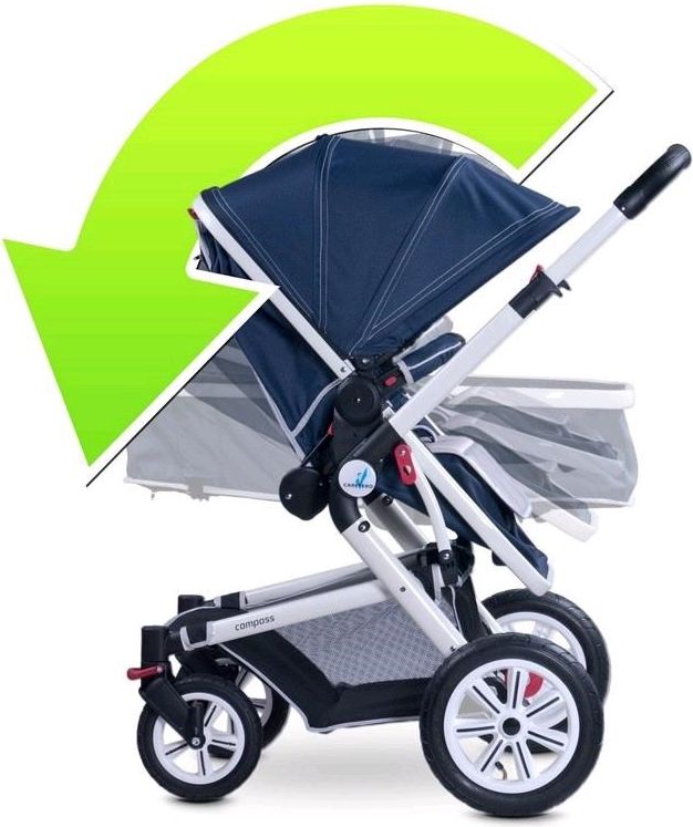 Dětský kočárek 2v1 Caretero Compass Varianta: grey - šedá - obrázek 28
