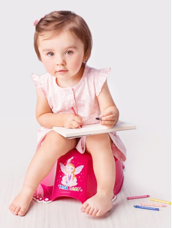 Protiskluzový nočník Tega Baby Teddy Bear White Perl 2018 - obrázek 3