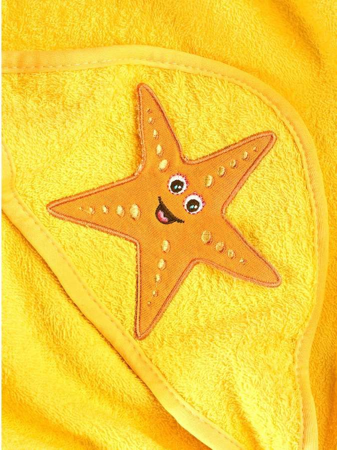 Dětská osuška Sensillo 3D Zvířátka 75x75 cm yellow - obrázek 7