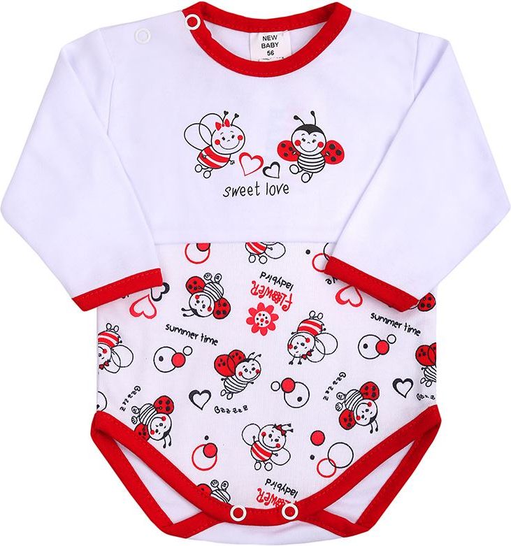 Kojenecké body s krátkým rukávem a volánkem New Baby Beruška - 74 (6-9m) - obrázek 6