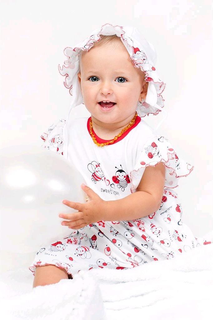 Kojenecké body s krátkým rukávem a volánkem New Baby Beruška - 74 (6-9m) - obrázek 8