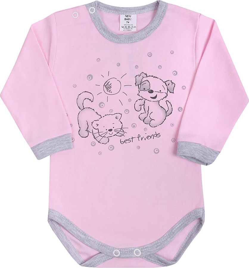 Kojenecké body s dlouhým rukávem New Baby Kamarádi modré - 86 (12-18m) - obrázek 12