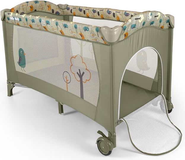 Cestovní postýlka Milly Mally Mirage Varianta: cow - khaki - obrázek 2