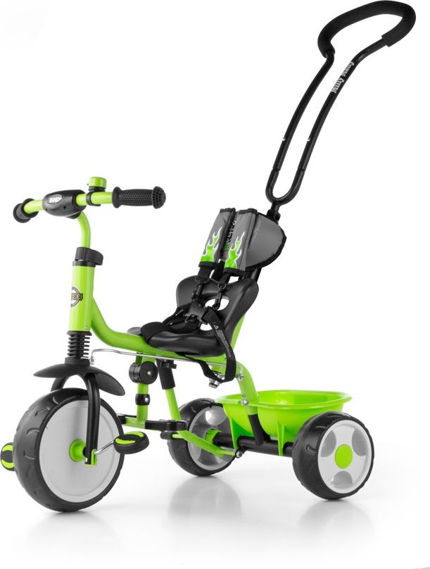 Dětská tříkolka se zvonkem Milly Mally Boby 2015 blue-green Modrá - obrázek 6