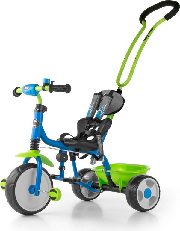 Dětská tříkolka se zvonkem Milly Mally Boby 2015 blue-green Modrá - obrázek 11