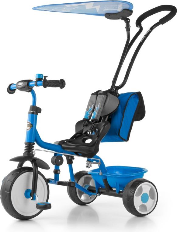 Dětská tříkolka Milly Mally Boby Delux 2015 Varianta: blue-green - modrá - obrázek 5