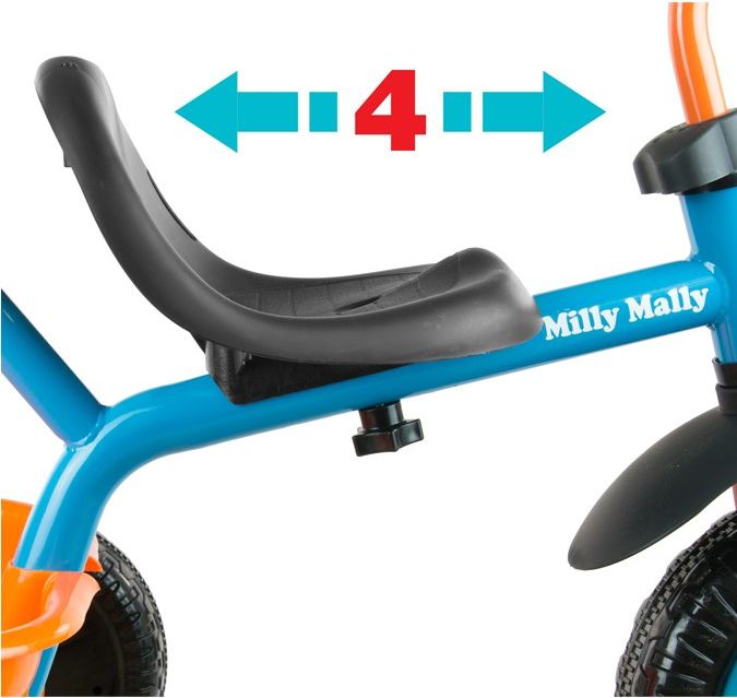 Dětská tříkolka Milly Mally Boby TURBO Varianta: blue - modrá - obrázek 13