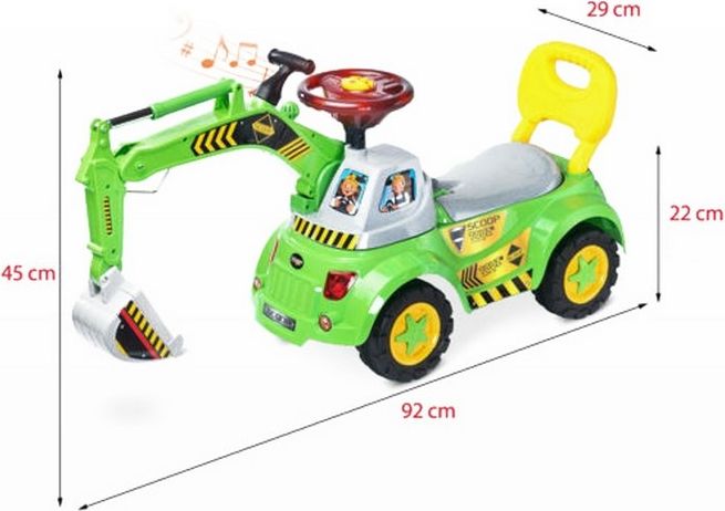 Dětské jezdítko Toyz Scoop red Červená - obrázek 2