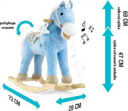 Houpací koník s melodií Milly Mally Pony Varianta: Figaro - hnědá - obrázek 6