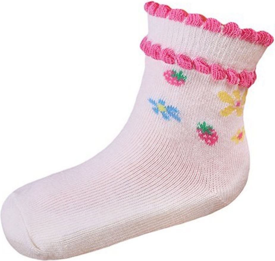 Kojenecké bavlněné ponožky New Baby žluté s kytičkou Žlutá 80 (9-12m) - obrázek 2