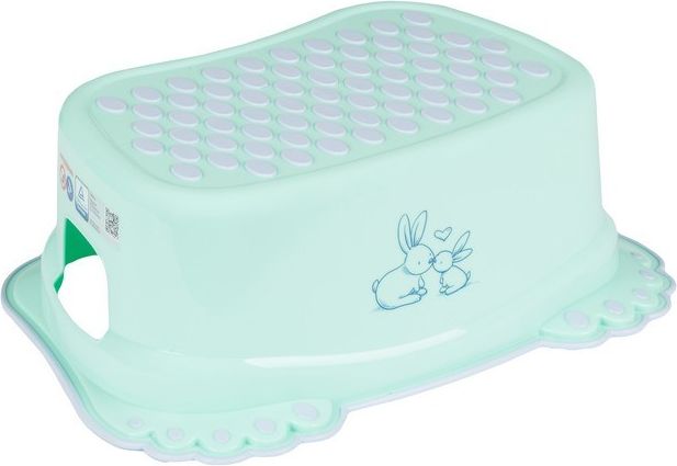 Dětské protiskluzové stupátko do koupelny Bunny růžové - obrázek 1