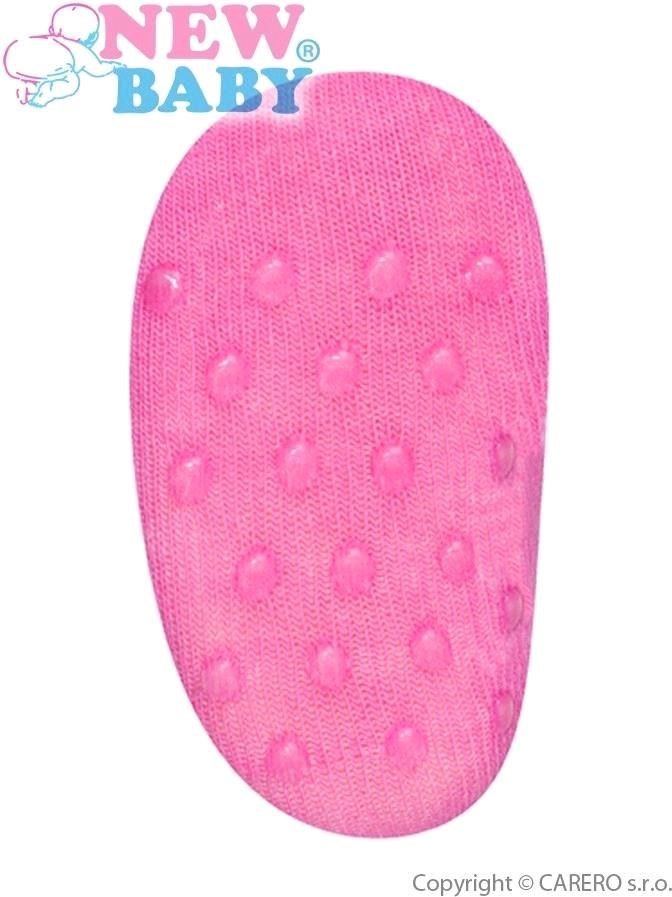 Kojenecké ponožky New Baby s ABS růžovo-fialové my heart - 62 (3-6m) - obrázek 20