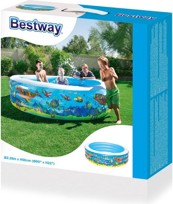 Dětský nafukovací bazén Bestway Varianta: okénka - multicolor - obrázek 20
