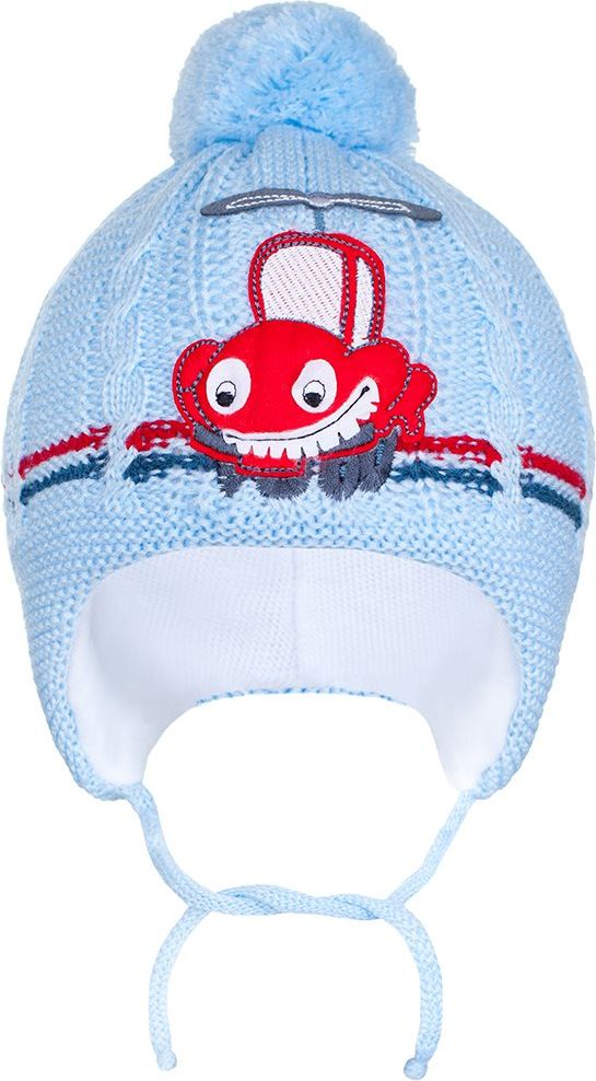 Zimní dětská čepička New Baby autíčko šedá&nbsp;-&nbsp;86 (12-18m) - obrázek 2