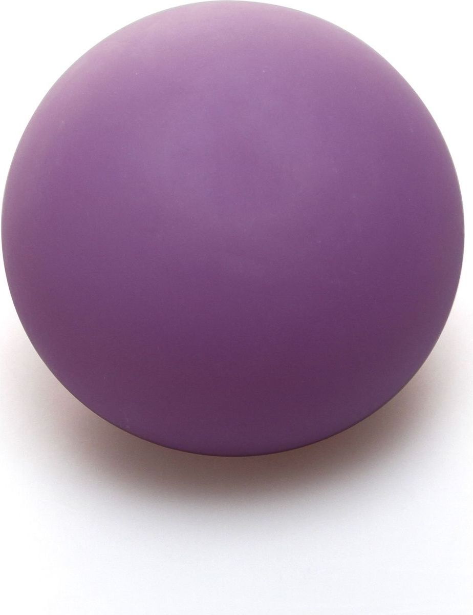 Antistresový míček 6,5 cm svítící ve tmě fialový - obrázek 1