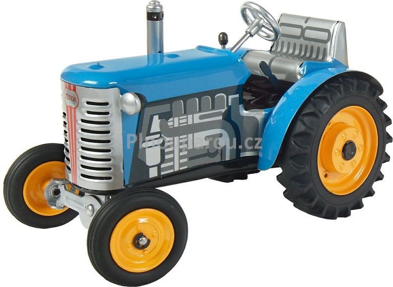 KOVAP Traktor ZETOR modrý žluté kovové disky - obrázek 1