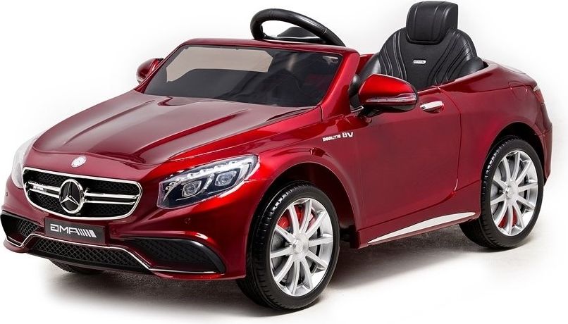 Mamido Elektrické autíčko Mercedes S63 AMG lakované červené L-3966 - obrázek 1