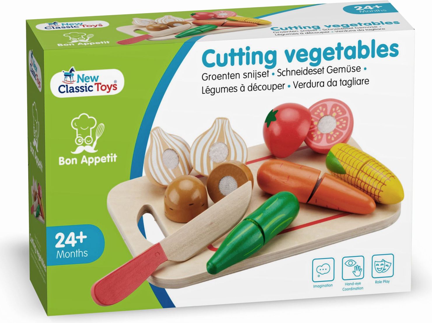 New Classic Toys Dřevěná krájecí zelenina - obrázek 4