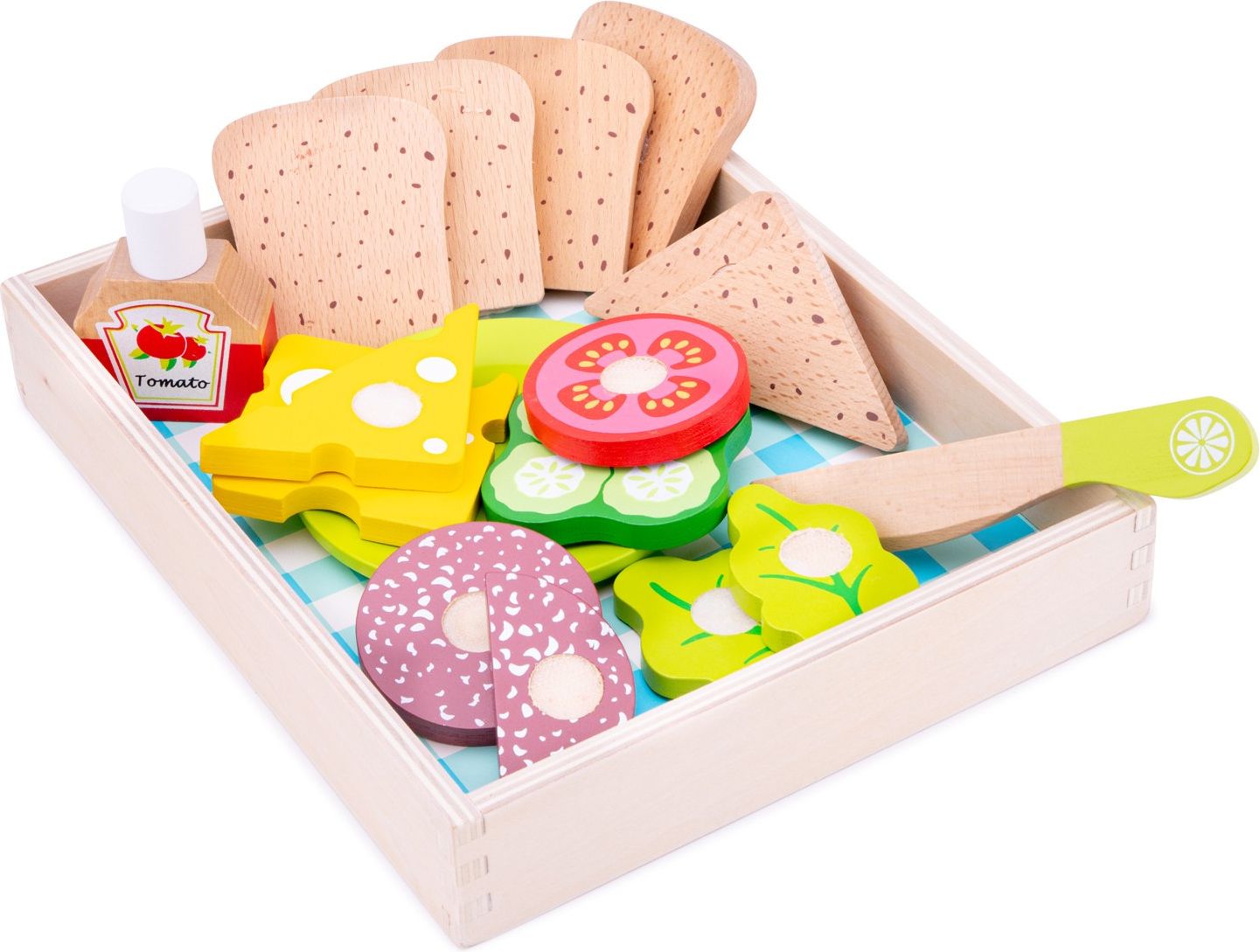 New Classic Toys Dřevěné potraviny - oběd, piknik 18 ks - obrázek 1