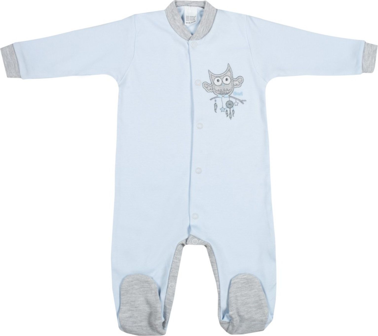 Kojenecký overal New Baby Owl modrý - Kojenecký overal New Baby Owl modrý - obrázek 1